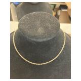 24k GP 16" Rope Chain