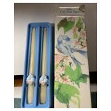 Avon Love Birds Tapers 2-10" Candles w2 Love Bird