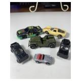Bag of 6 Mixed Cars 2 SLOT Cars/Jeep/2-No 2