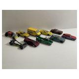 LOT OF 10 1/64 SCALE CAR & TRUCKS