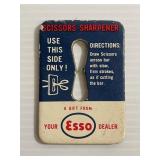 1950s ESSO Oil Dealership Scissors Sharpener