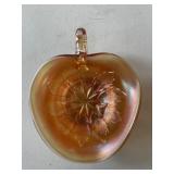 VINTAGE CARNIVAL MARIGOLD LEAF TRIANGULAR DISH