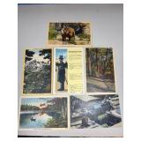 6-Vintage Postcards 1938, 1942, 1944, 1946, 1949