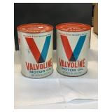 VALVOLINE OIL EMPTY IN CARDBOARD X 2