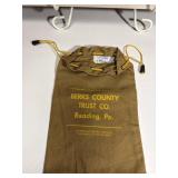 Money Bag Vintage Berks County Trust Co Reading PA