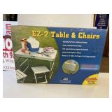 EZ-2 TABLE & CHAIRS, NIB