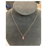 12K G.F. 18" NECKLACE W/ CHARM