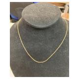 24K PL. 19" ROPE NECKLACE