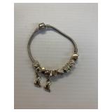 PANDORA STYLE BRACELET W/ CHARMS