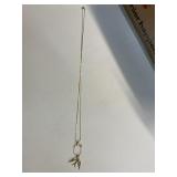 28" golden charm necklace