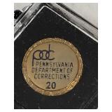 PA  DEPT OF CORRECTIONS 20 YR PIN