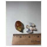 2-Wade England Stamped Ceramic Animals