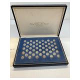 FRANKLIN MINT STATES COIN SET, STERLING SILVER