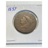 1837 LARGE CENT