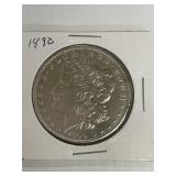 1890  MORGAN SILVER DOLLAR AU BU