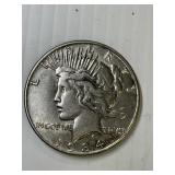1934  PEACE SILVER DOLLAR SEMI-KEY