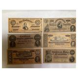 CONFEDERATE TRIBUTE BILLS