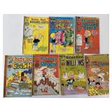 7 VINTAGE RICHIE RICH COMICS