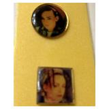 2 BOY GEORGE VINTAGE LAPEL PINS