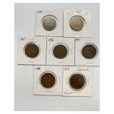1895,1907,1915,1916,1917,1918,1919 CANADIAN LARGE