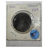 1850 UPPER CANADA HALF CENT