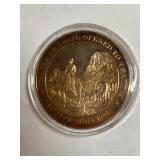 SANTA FE TRAIL BRONZE MEDAL FRANKLIN MINT