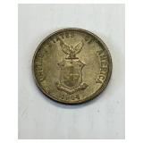 1944-D US PHILIPPINES 20 CENT SILVER