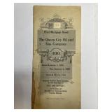 QUEEN CITY OIL & GAS BONDS 1916-1926