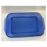 PYREX COBALT 3 QT 9X13 BAKING DISH #233R VINTAGE