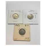 1943 STEEL CENTS BU/UNC LOT