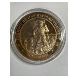 FREEMONT MAPPING WEST BRONZE MEDAL FRANKLIN MINT