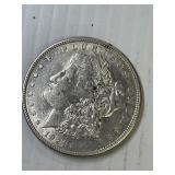 1921-D MORGAN SILVER DOLLAR AU/BU