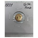 1854 "CALIFORNIA GOLD" TRIBUTE TOKEN