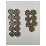 17 NICKELS - ALL 1950