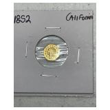 1852  "CALIFORNIA GOLD" TRIBUTE TOKEN