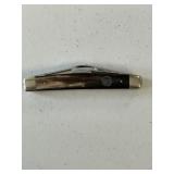 HEN & ROOSTER 3 BLADE POCKET KNIFE, BONE HANDLE