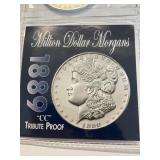 1889-CC TRIBUTE MORGAN SILVER DOLLAR