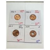 STAMPED PENNY LOT: JFK, LIBERTY BELL, OHIO CLOVER