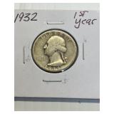 1932 WASHINGTOIN QUARTER