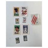 USPS 1989 BASEBALL LEGENTS 4 CARD STAMP SET