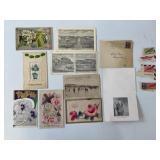 VINTAGE POSTCARD & LETTERS