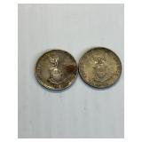 1944-D, 1941 US PHILIPPINES SILVER 10 CENT X 2