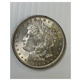 1896  MORGAN SILVER DOLLAR AU BU