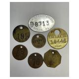 VINTAGE COMPANY "DOG TAGS" /TOKENS