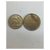 1924 BON POUR 1 FRANC FRANCE, 1949 FRANCE 10 FRANC