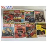 LOT OF 8 HOT ROD/CAR MAGAZINES: 1950'S & 60'S