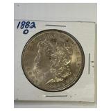 1882-0  MORGAN SILVER DOLLAR AU BU