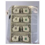 1969 FED RES STAR NOTES CONSEC $1 (10 BILLS)