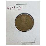 1914S WHEAT PENNY