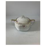 OLD - NIPPON CHINA HAND PAINTED ROSE ART TUREEN